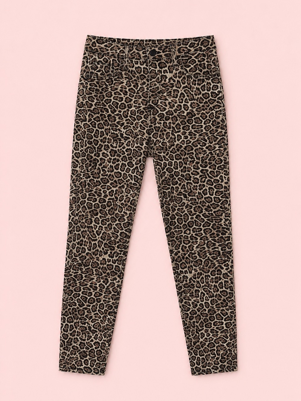 Wild Fable Leopard Print High Rise Skinny Jeans Stretch Size 6 Animal Print